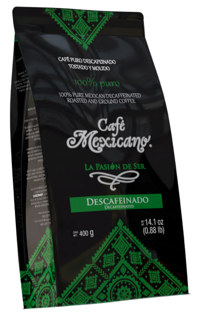 Empaque de Café Mexicano Descafeinado