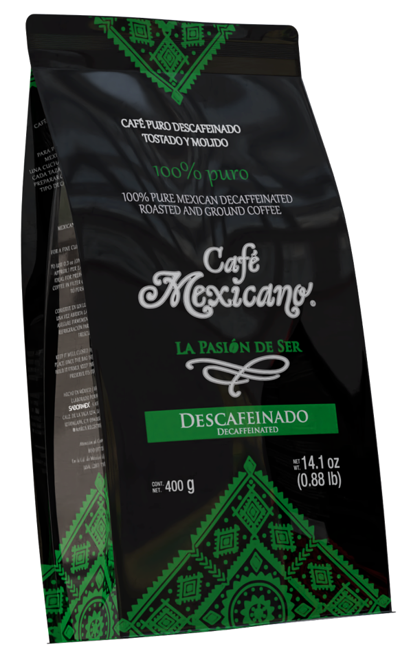 Packaging of Decaffeinated Mexican Coffee